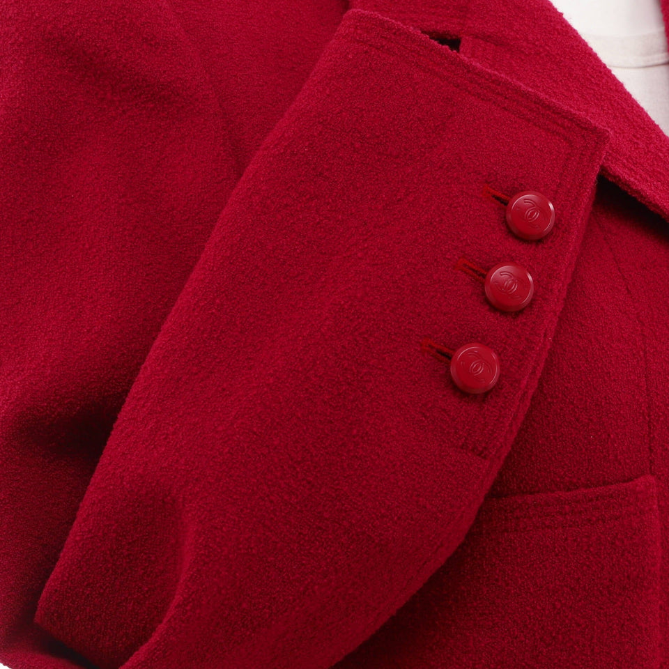 Women's Vintage Four Pocket Pointed Collar Jacket Tweed