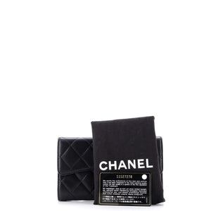 L-Flap Wallet Quilted Lambskin Long