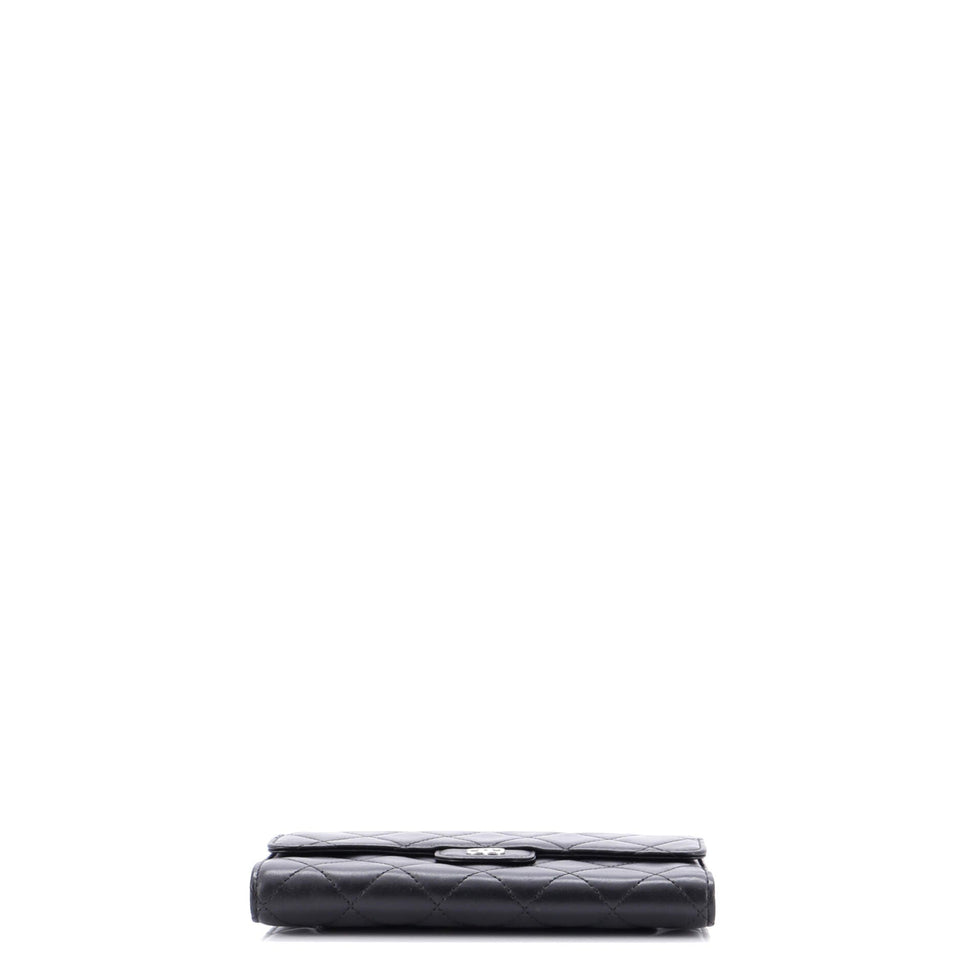 L-Flap Wallet Quilted Lambskin Long