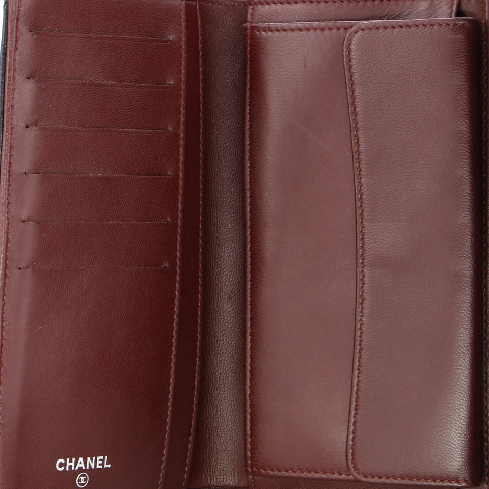 L-Flap Wallet Quilted Lambskin Long