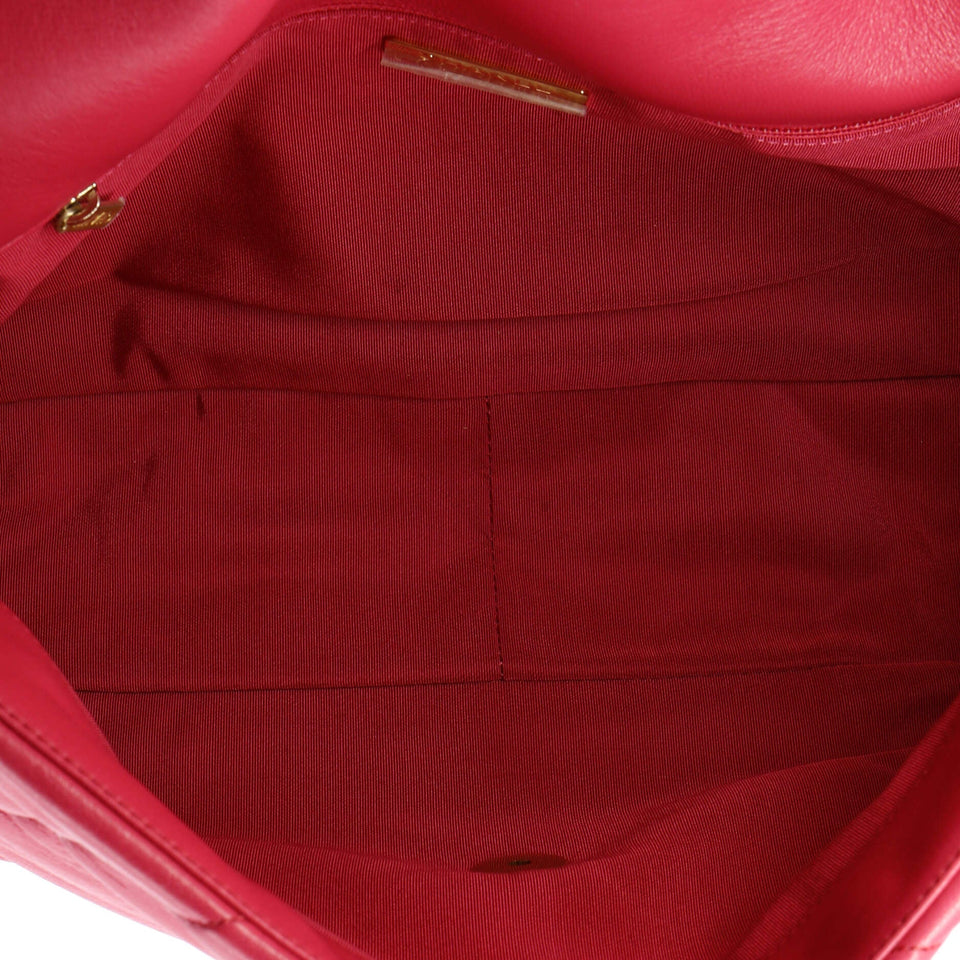 19 Flap Bag Quilted Leather Maxi