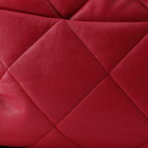 19 Flap Bag Quilted Leather Maxi