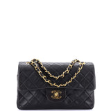 Vintage Classic Double Flap Bag Quilted Lambskin Small