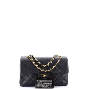 Vintage Classic Double Flap Bag Quilted Lambskin Small