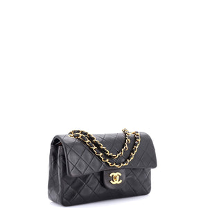Vintage Classic Double Flap Bag Quilted Lambskin Small