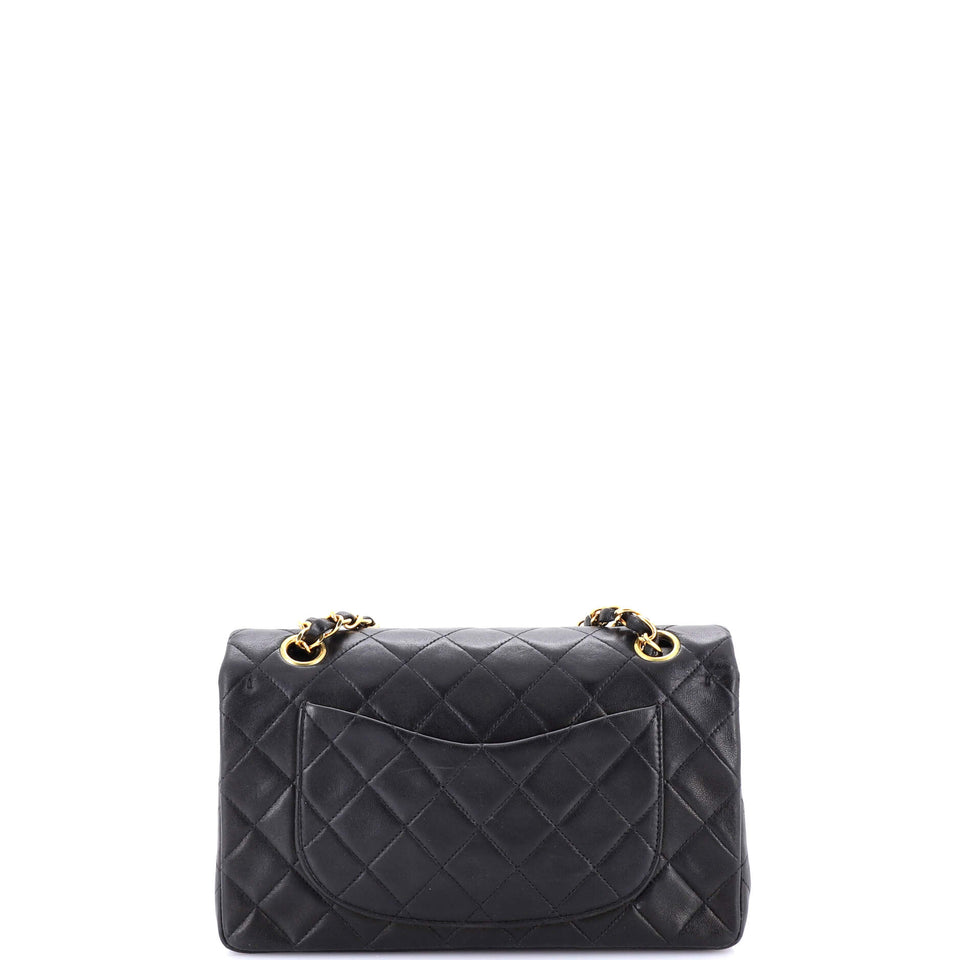 Vintage Classic Double Flap Bag Quilted Lambskin Small