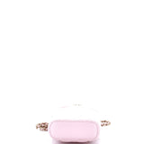 Classic Vanity Top Handle Phone Holder with Chain Quilted Lambskin