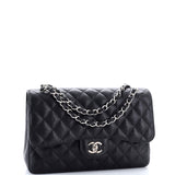 Classic Double Flap Bag Quilted Caviar Jumbo
