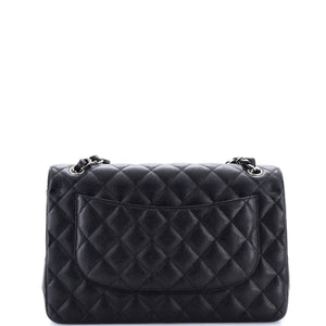 Classic Double Flap Bag Quilted Caviar Jumbo