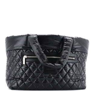 Coco Cocoon Zipped Tote Quilted Nylon Large