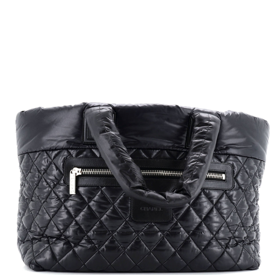 Coco Cocoon Zipped Tote Quilted Nylon Large
