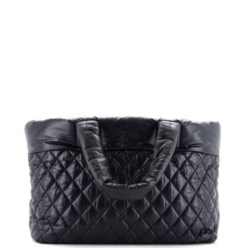 Coco Cocoon Zipped Tote Quilted Nylon Large
