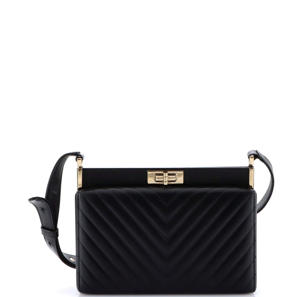 Reissue Clutch Bag Chevron Lambskin