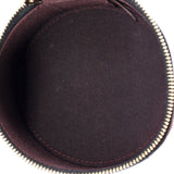 CC Round Vanity Case with Chain Quilted Lambskin Mini