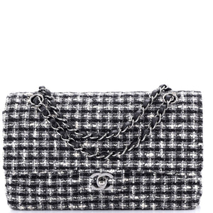 Classic Double Flap Bag Quilted Tweed Medium