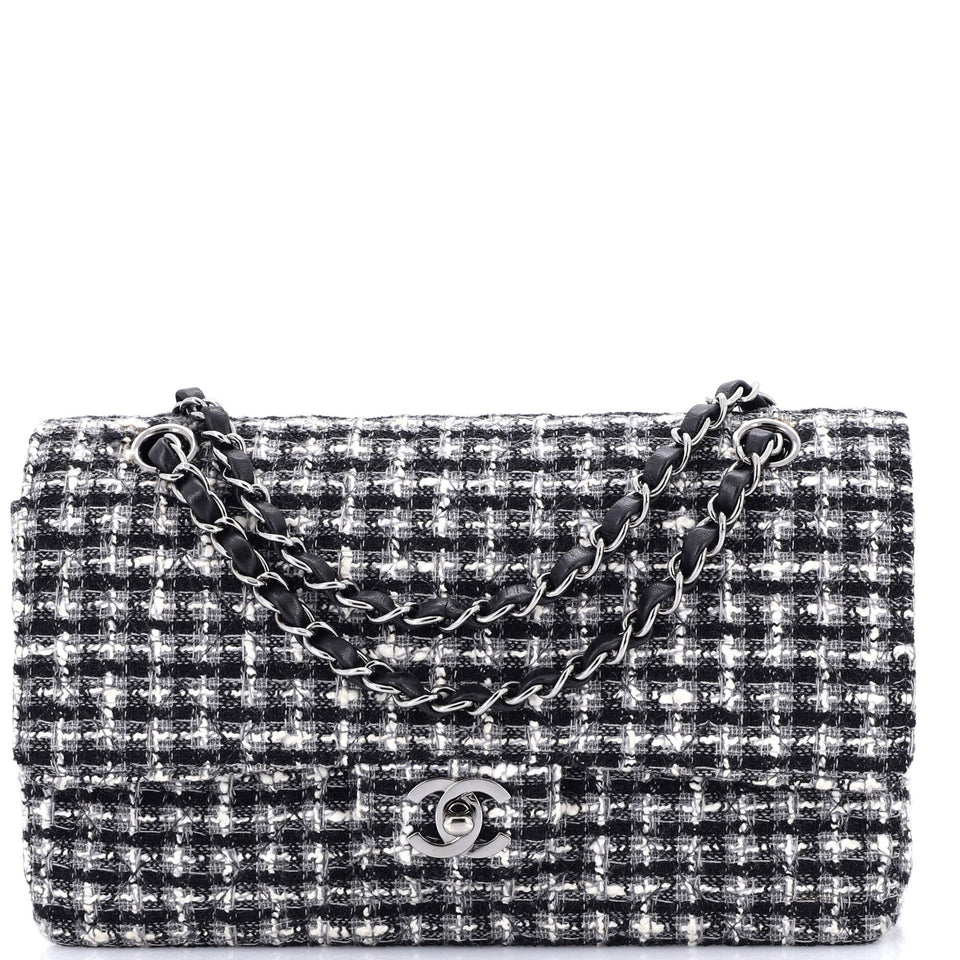 Classic Double Flap Bag Quilted Tweed Medium