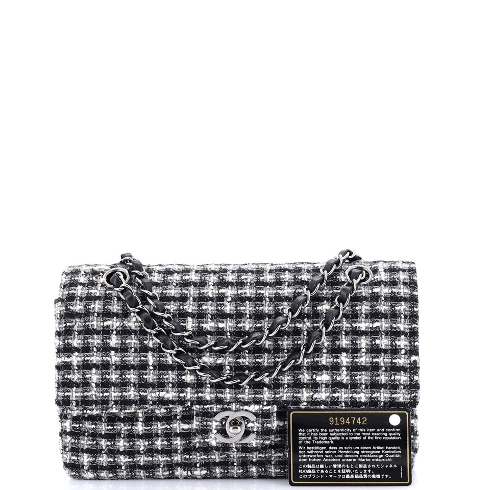 Classic Double Flap Bag Quilted Tweed Medium