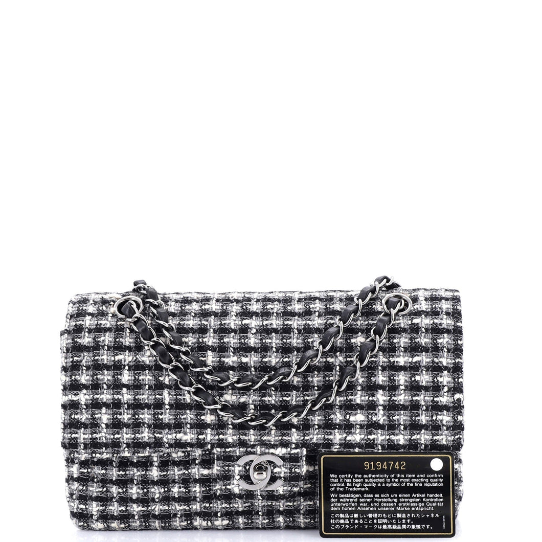 Classic Double Flap Bag Quilted Tweed Medium