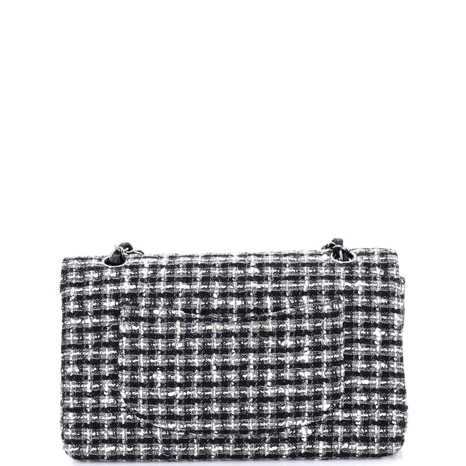 Classic Double Flap Bag Quilted Tweed Medium