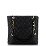 Petite Shopping Tote Quilted Caviar