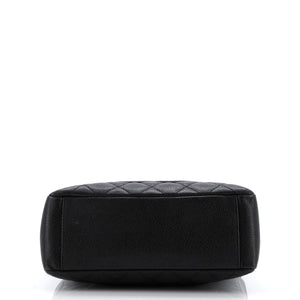 Petite Shopping Tote Quilted Caviar