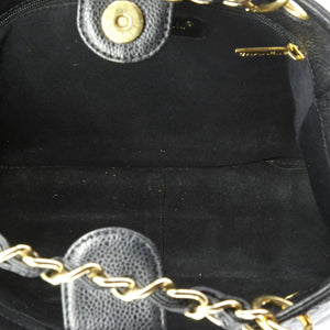 Petite Shopping Tote Quilted Caviar