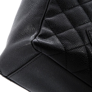 Petite Shopping Tote Quilted Caviar
