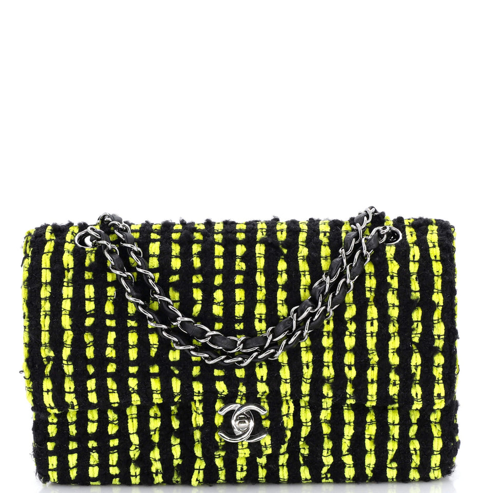 Classic Double Flap Bag Quilted Tweed Medium