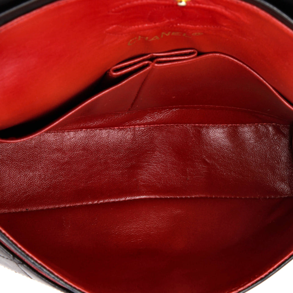 Vintage Classic Double Flap Bag Quilted Lambskin Small