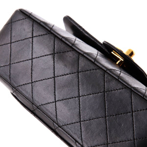 Vintage Classic Double Flap Bag Quilted Lambskin Small