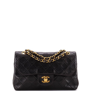 Vintage Classic Double Flap Bag Quilted Lambskin Small