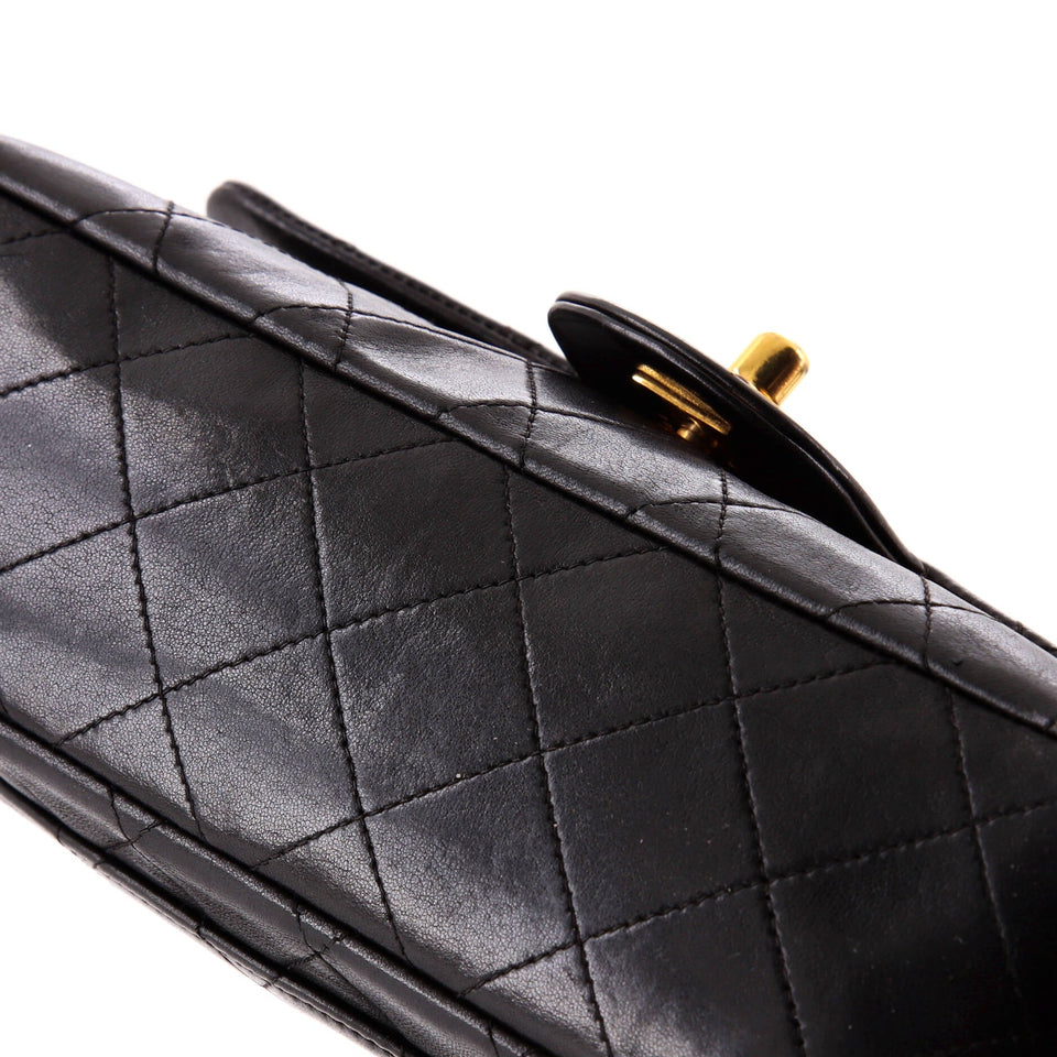 Vintage Classic Double Flap Bag Quilted Lambskin Small