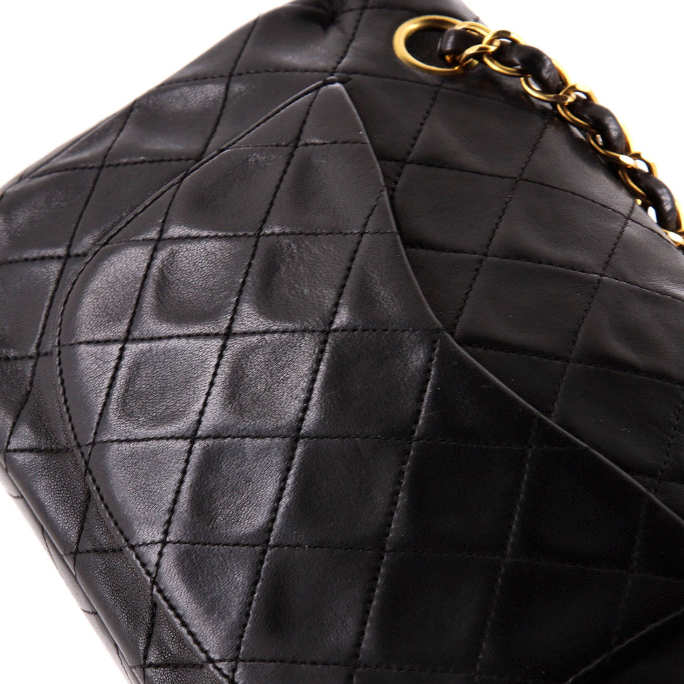 Vintage Classic Double Flap Bag Quilted Lambskin Small