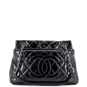 Timeless CC Soft Tote Quilted Patent Medium