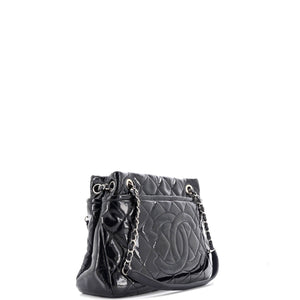 Timeless CC Soft Tote Quilted Patent Medium