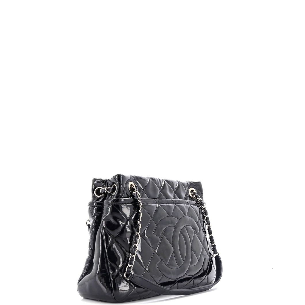 Timeless CC Soft Tote Quilted Patent Medium