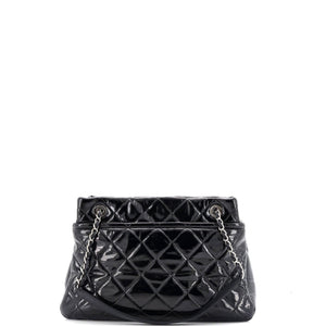Timeless CC Soft Tote Quilted Patent Medium