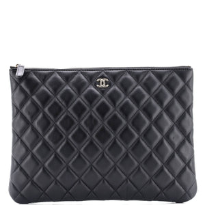 O Case Clutch Quilted Lambskin Medium