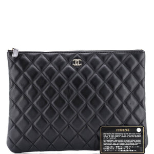 O Case Clutch Quilted Lambskin Medium