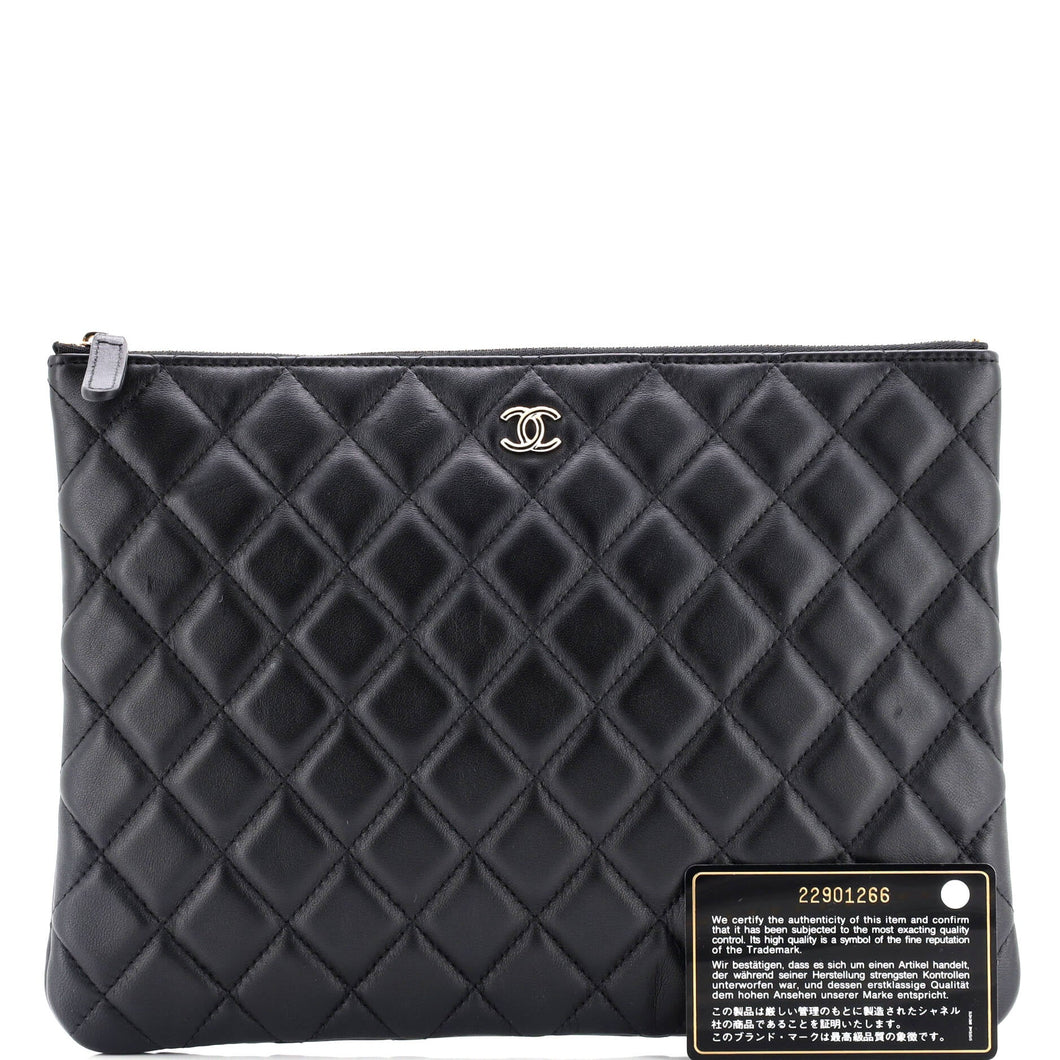 O Case Clutch Quilted Lambskin Medium