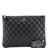 O Case Clutch Quilted Lambskin Medium