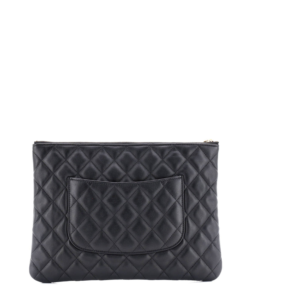 O Case Clutch Quilted Lambskin Medium