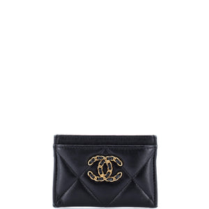 19 Card Holder Quilted Leather