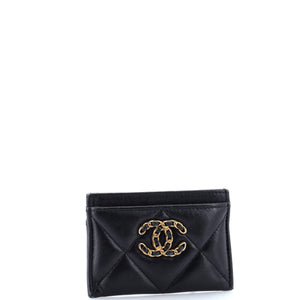19 Card Holder Quilted Leather