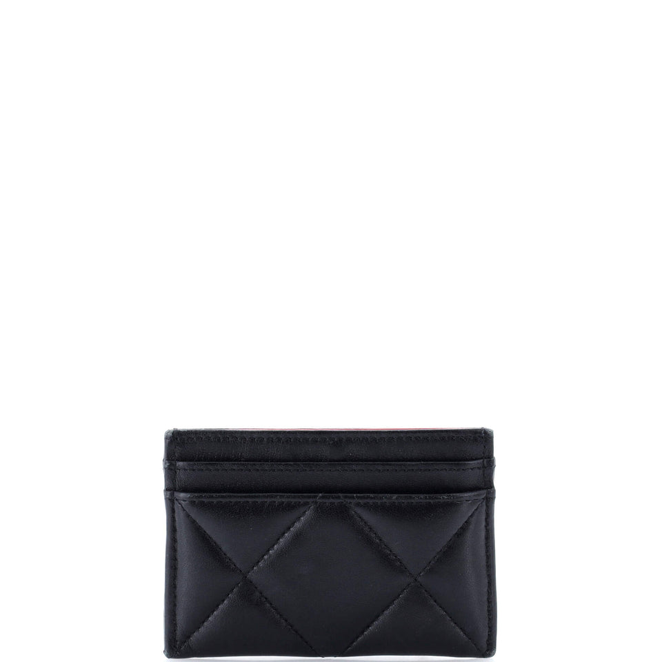 19 Card Holder Quilted Leather