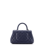 Coco Top Handle Bag Quilted Caviar Mini
