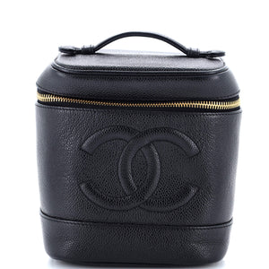 Vintage Timeless Cosmetic Case Caviar Tall