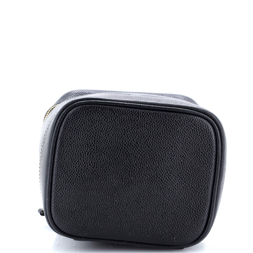 Vintage Timeless Cosmetic Case Caviar Tall