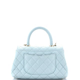 Coco Top Handle Bag Quilted Caviar Mini