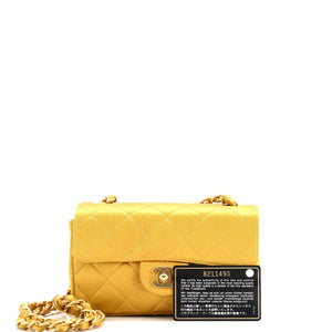 Classic Single Flap Bag Quilted Satin Mini